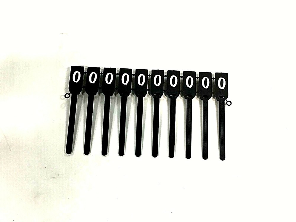 980N-0, Black Security Tags, (Pack of 20)