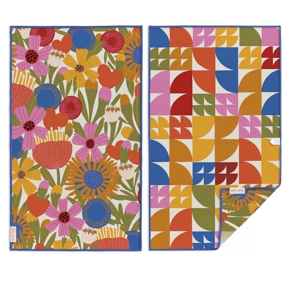 WerkShoppe Jolies Fleurs Microfiber Towel