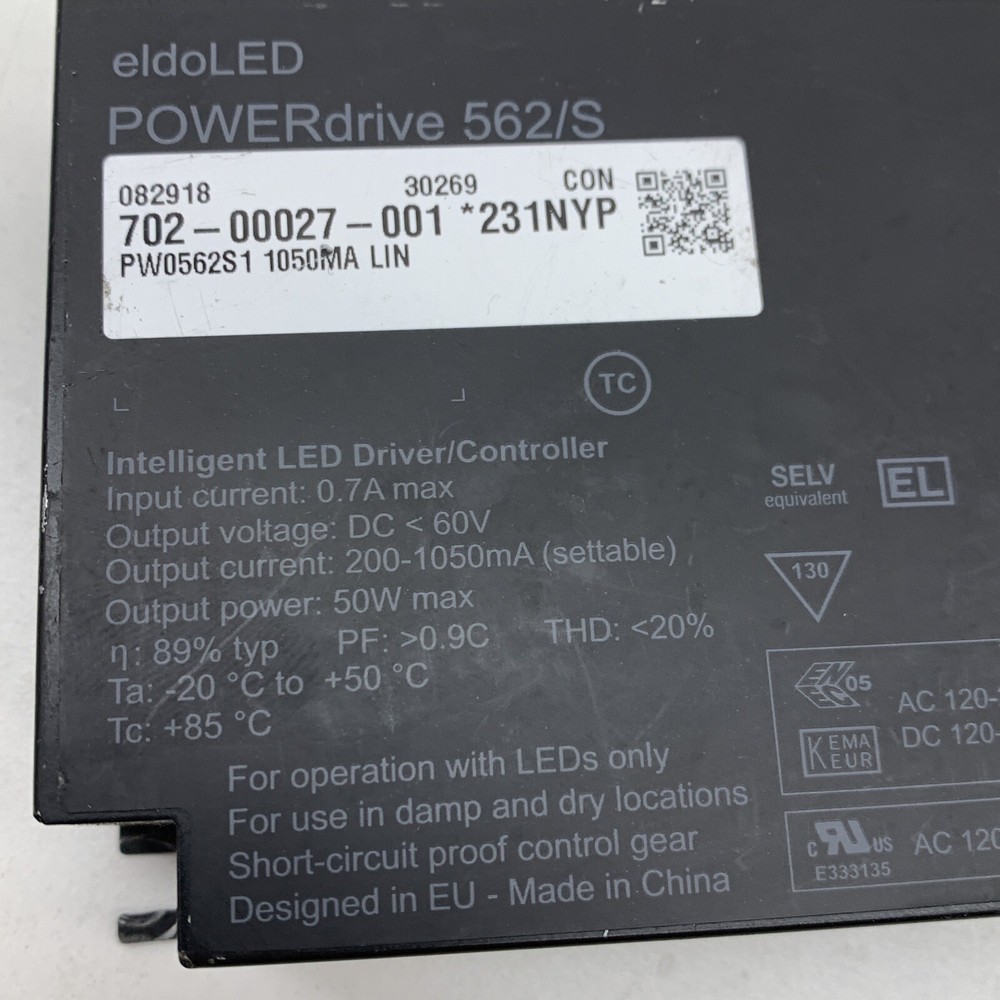 eldoLED Powerdrive 562/S Intelligent LED Driver/Controller 1050mA 60VDC 50W