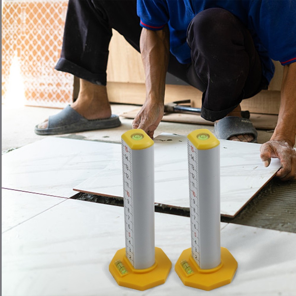 2Pcs Magnetic Base Height Ruler for Precision For Carpentry and Renovation