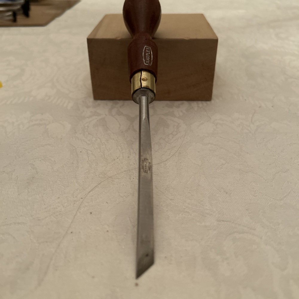 Marples # 1S / 8mm Straight Carving Chisel Excellent Condition Sharp