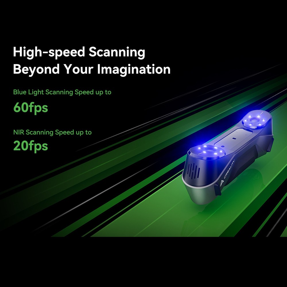 1- CR-Scan 3D Scanner 5-2000mm Black/Metal Objects Scanning O5C1