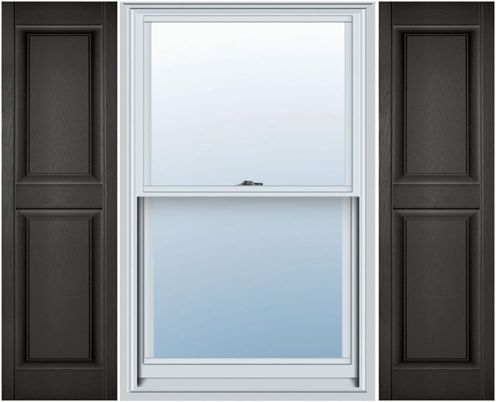 LP2C12X05600MS Custom Two Equal Panels, Raised PanelShutter (Per Pair)12"W x