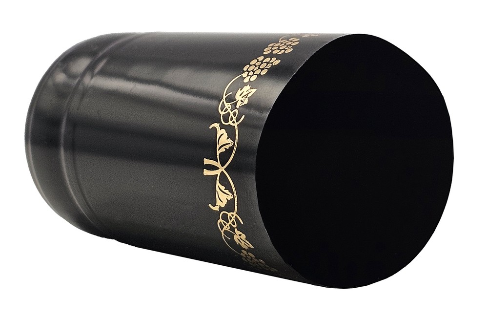 Home Brew Ohio Professional Cork-PVC Package (Black with Gold Grapes)