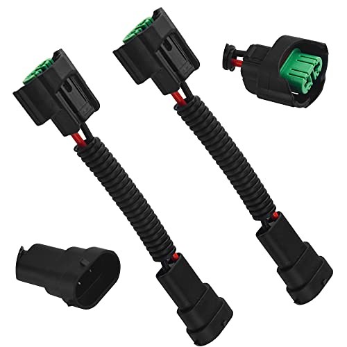 2 PCS H11/H8 Pigtail Socket Wiring Harness Socket Wire Connector Plug