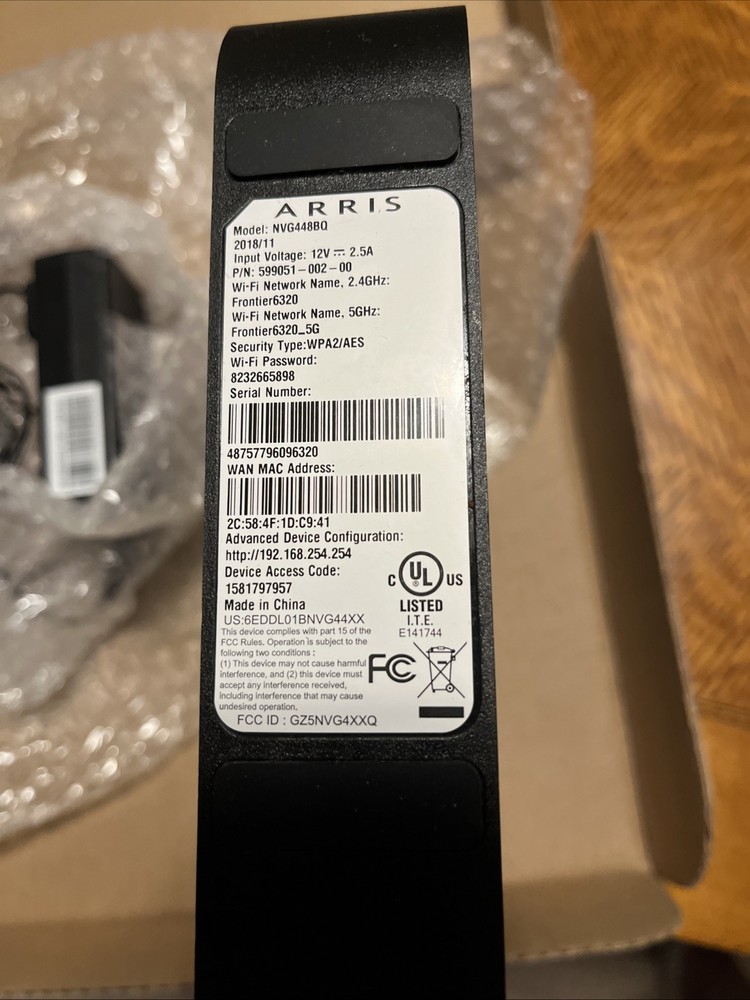 Arris NVG448BQ DSL Gateway/ Modem / Router