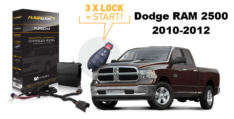 Flashlogic Plug & Play Remote Start for 2012 Dodge RAM 2500 Brand New