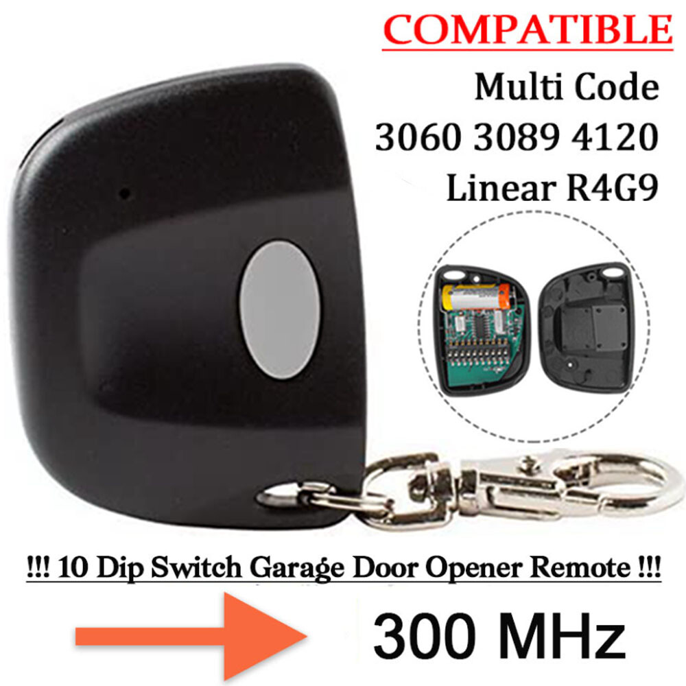 Garage Door Opener Digi-Code 5010 Gate Remote Control Transmitter 300MHz 10 DIP