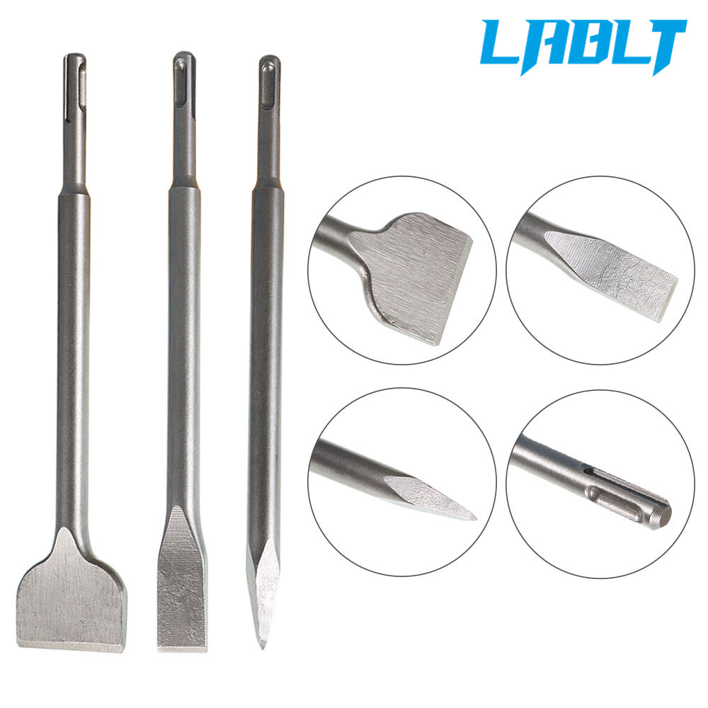 LABLT 6 Pcs SDS plus Chisel Set Concrete Drill Bit Set Rotary Hammer Bits