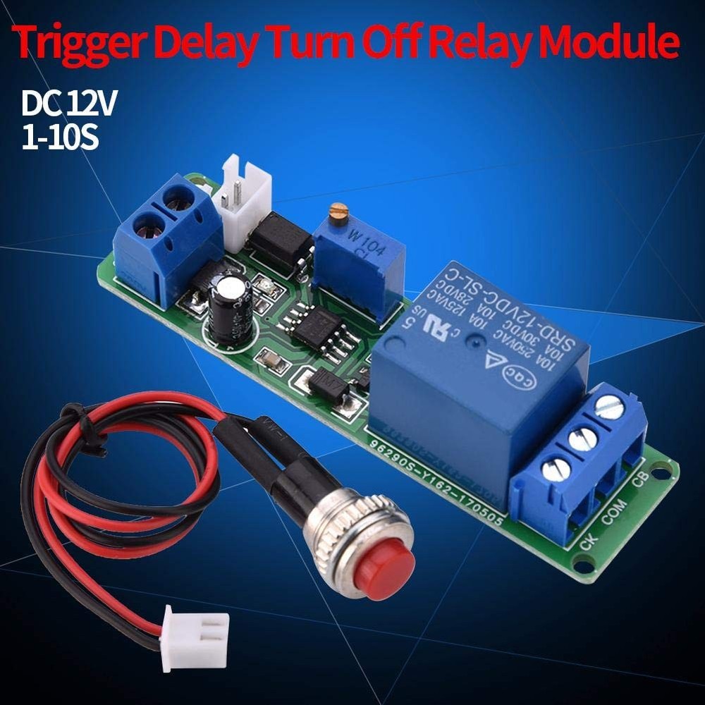 DC 12V Timer Module Adjustable Timer Delay Turn Off Module Timing Relay Time ...