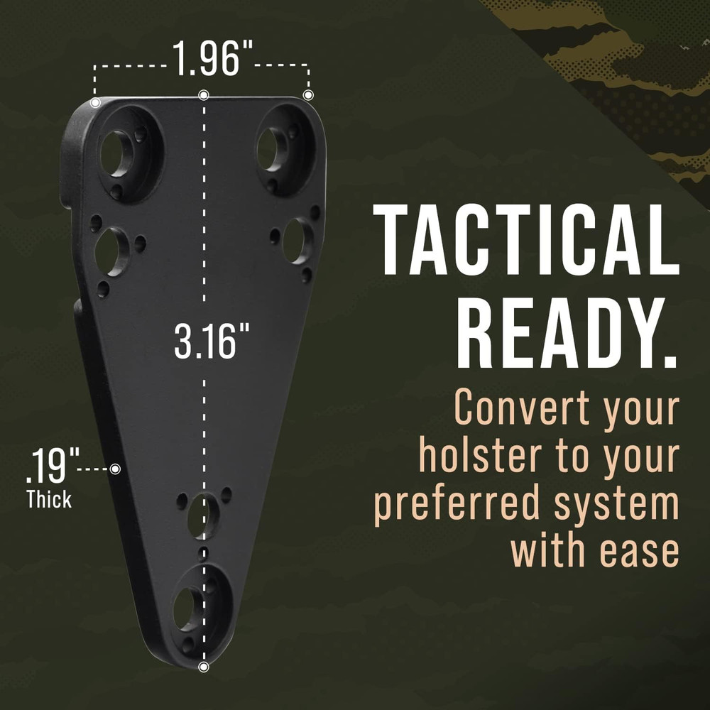 MOLLE Drop Leg Adapter QLS Compatible Alloy Ambidextrous Black