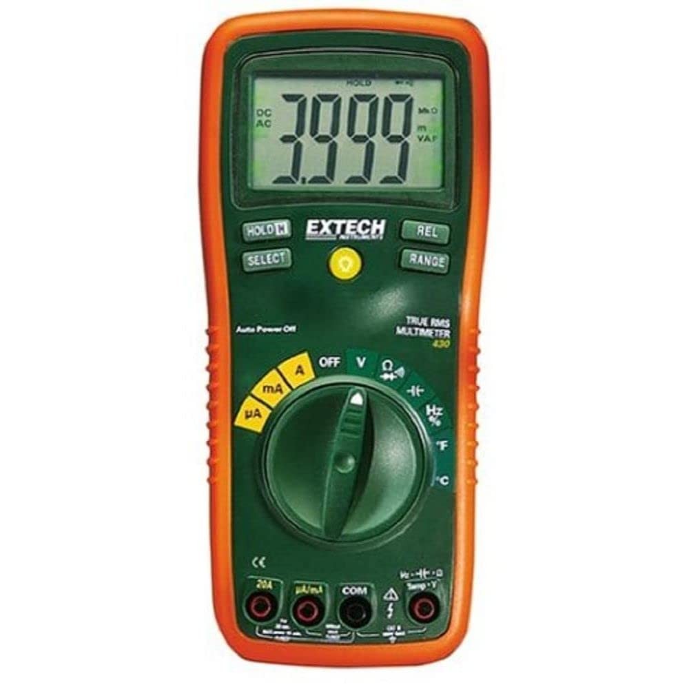 Extech by FLIR EX430A 11-Function True RMS Digital Multimeter with Type K Thermo