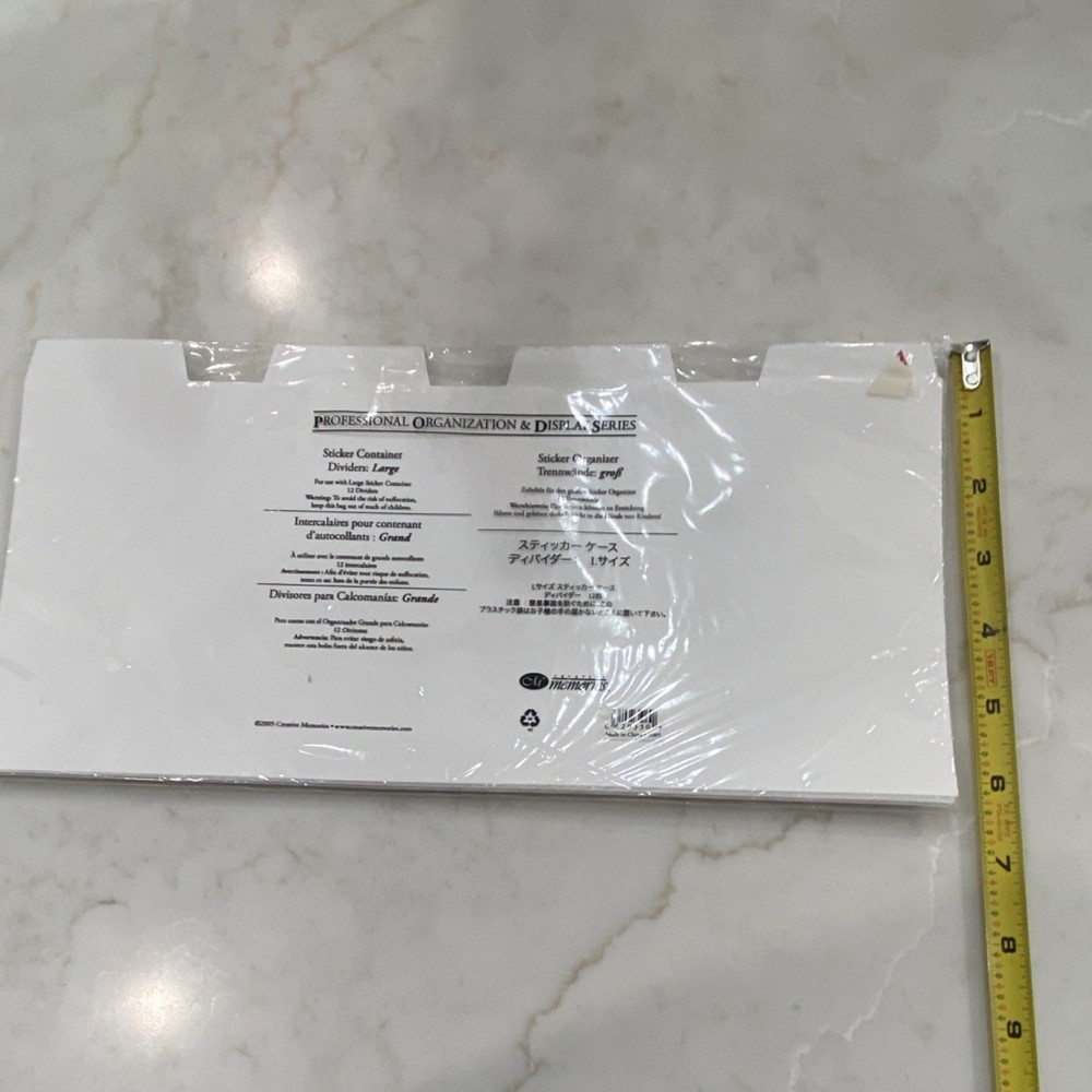 Creative Memories Sticker Container Dividers Large 12 Pack