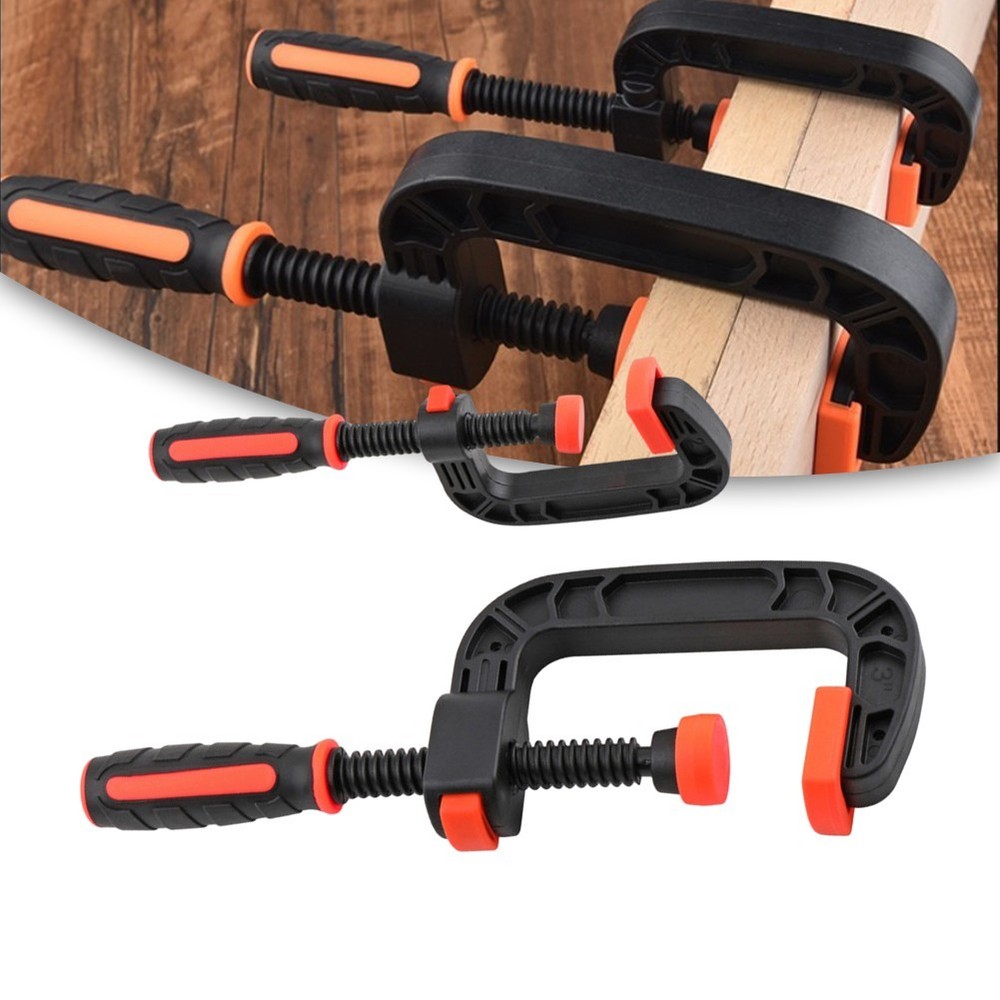 Adjustable Plastic G Type Strong Clamp for Quick Release in For Woodworking