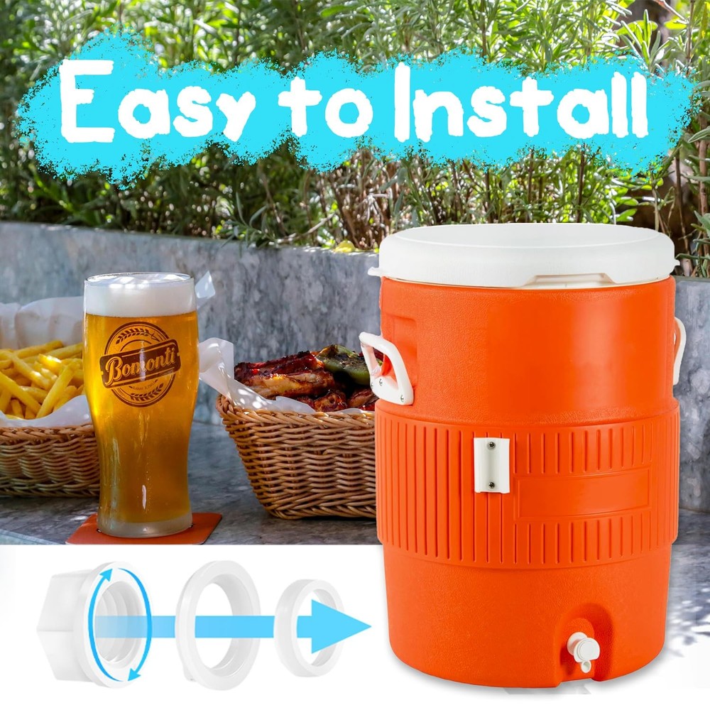 4 Pack Upgrade PushButton Cooler Spigot Replacement Igloo 210 Gallon Jug