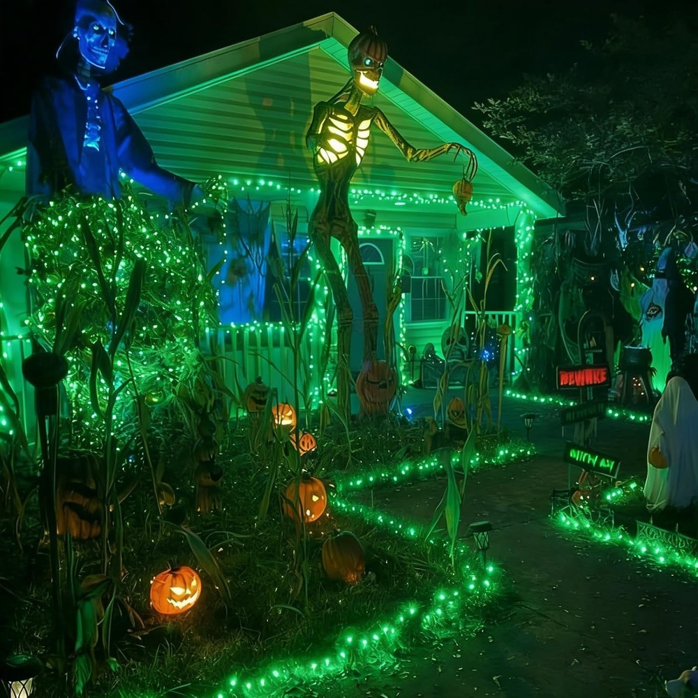 St. Patrick's Day Mini String Lights, Super-Bright Extendable Green Chr