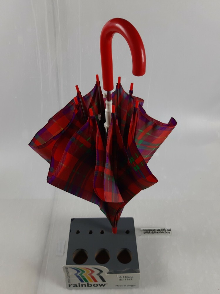Long/Mini Umbrella - Automatic - Boys - 8 Slats - 0428K - Rainbow