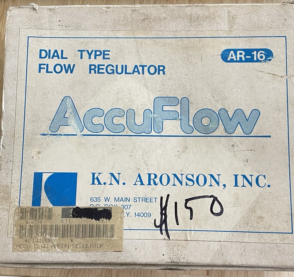 AccuFlow AR-16 Dial Type Argon Series Tig Welding Regulator