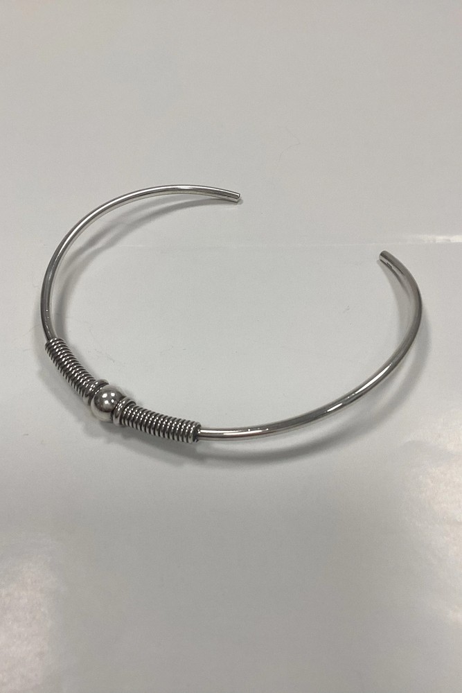 Modern Open Neck Ring in Sterling Silver