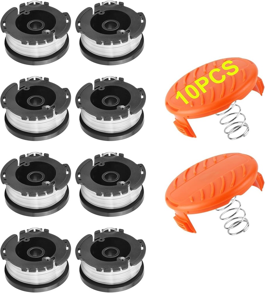 10 Pack Weed Eater String Compatible with Black+Decker, AF-100 0.065" Weed Wa...