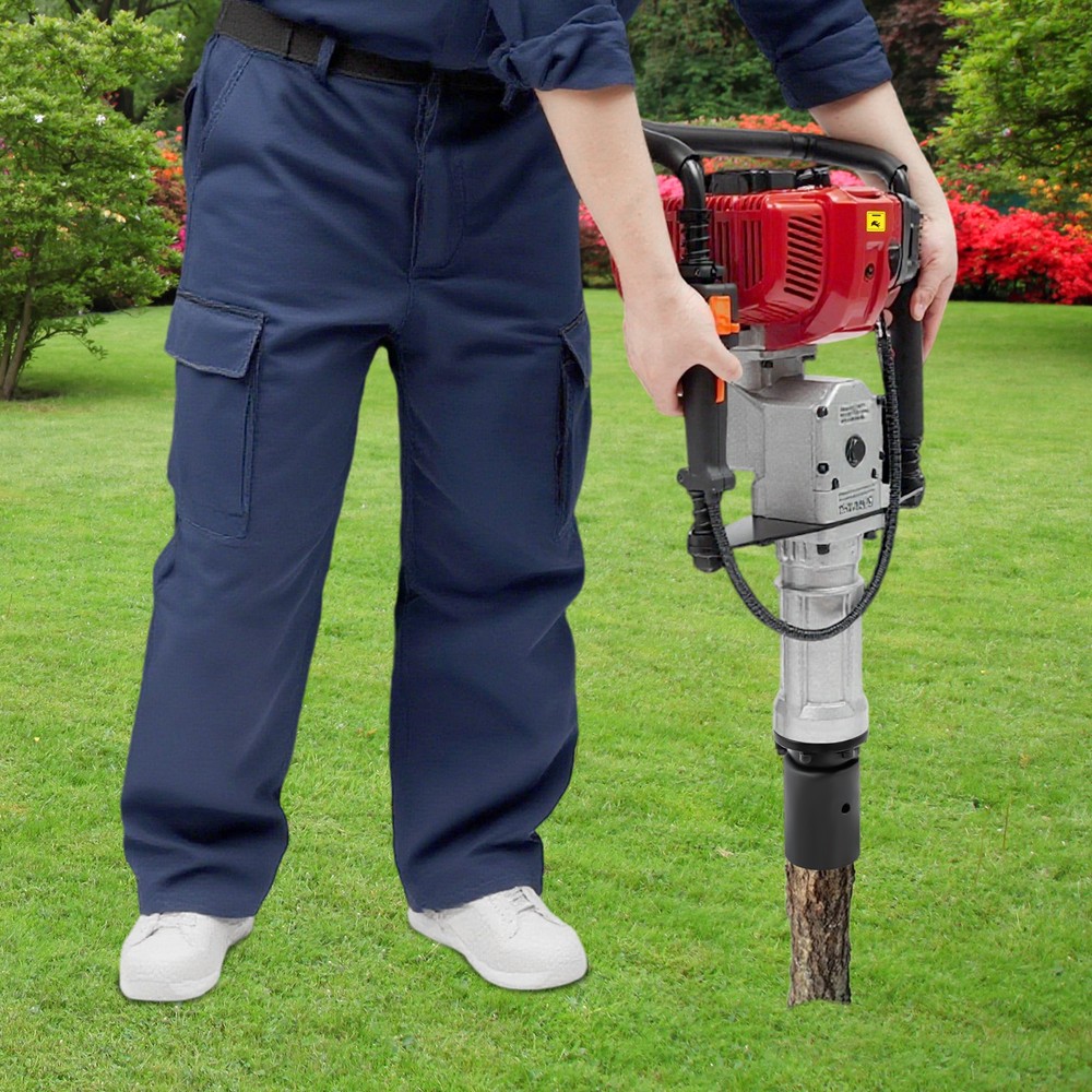 Air Cooling Petrol Post Driver 52CC Gas Powered T-Post Driver Hand Pull Start