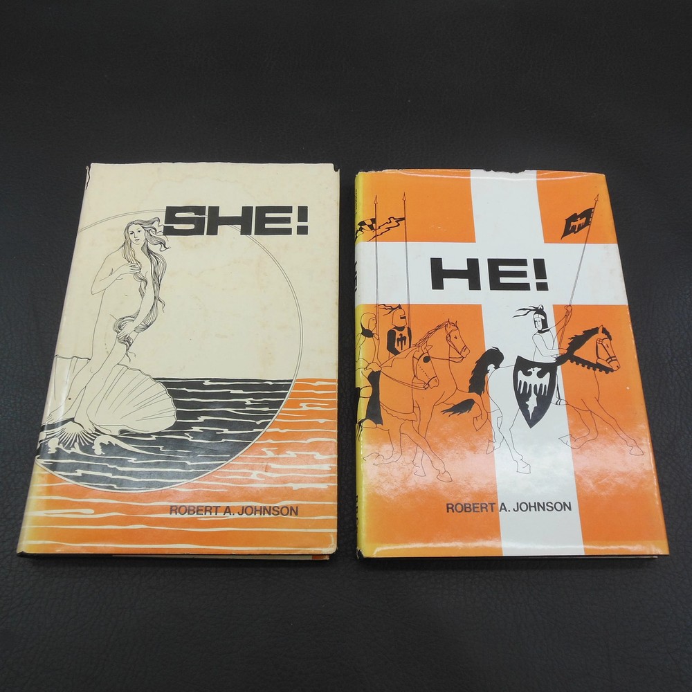 Robert A. Johnson Signed Books He She 1976