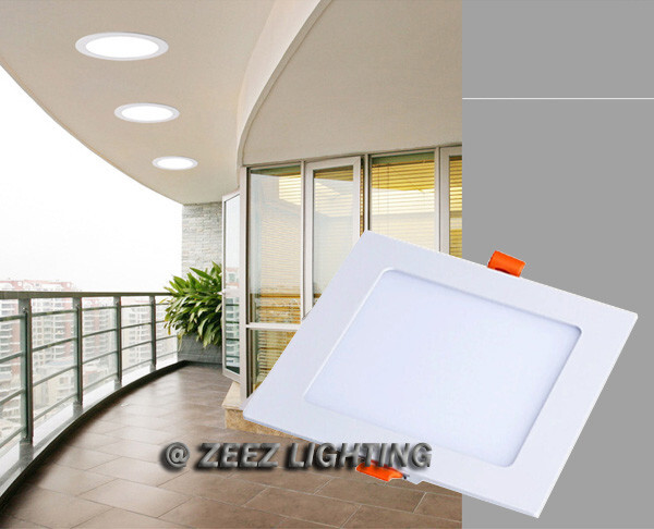 10 Pack 20W 9-Inch Square Cool White Canless LED Recessed Ceiling Panel Light