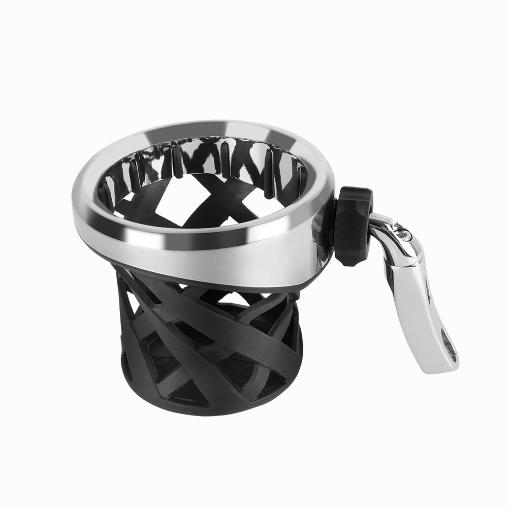 For Harley Motorcycle Electra Glide Handlebar Cup Holder Drink Mesh Basket Mount
