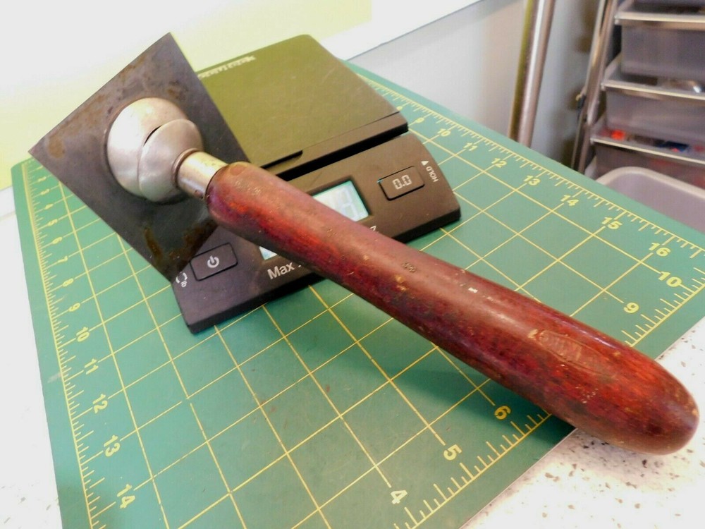 Vintage 9.5" Wood Handle Adjustable Blade Dunlap Cabinet Scraper
