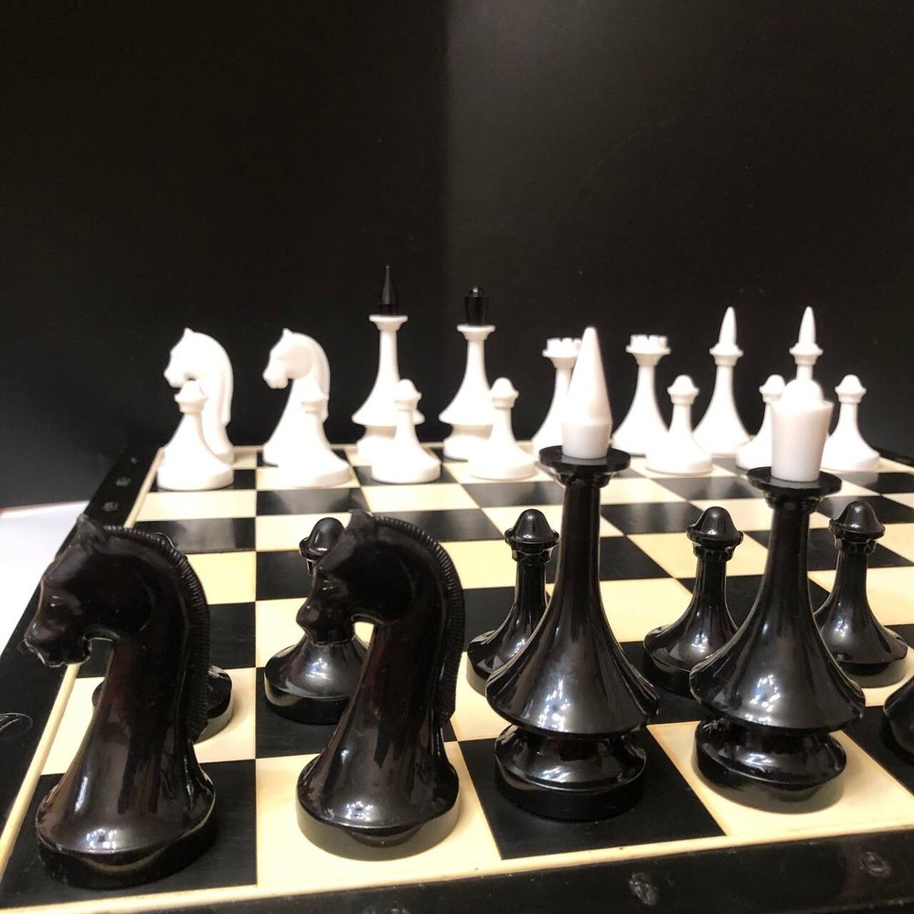 Vintage ussr Plastic Chess table Game