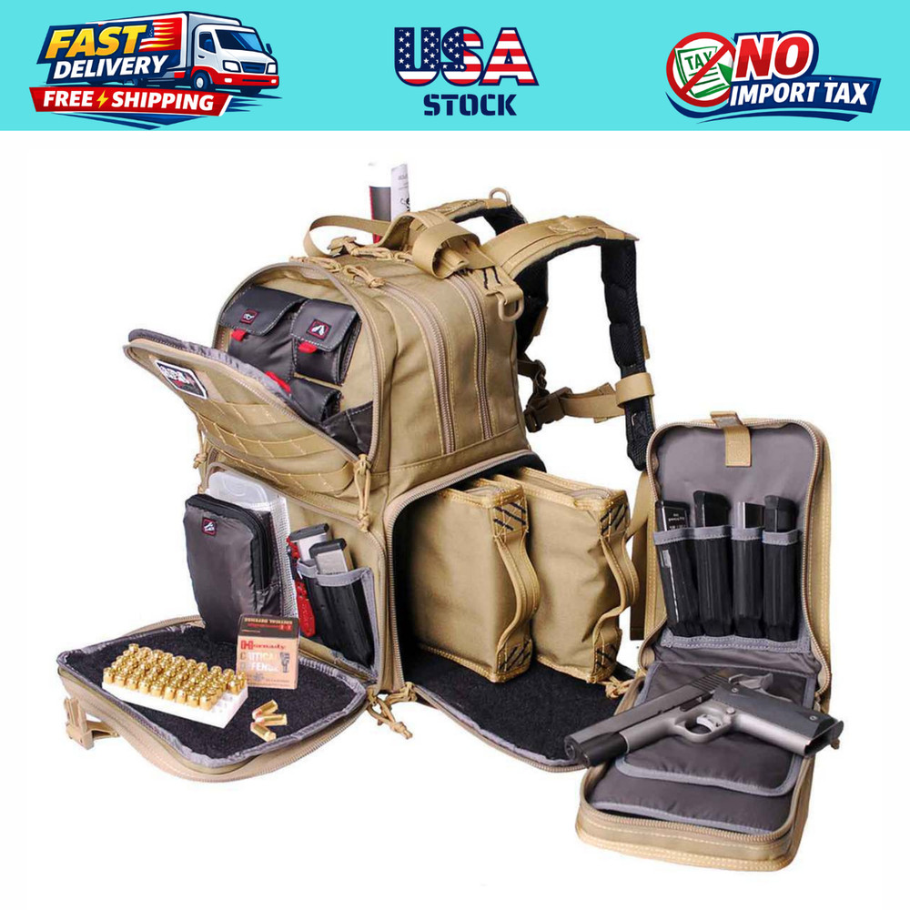 GPS Tactical Range 3 Gun Backpack - Tan