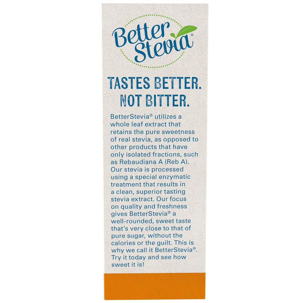 Betterstevia Zero-Calorie Granulated Sweetener Packets, Keto Friendly, Suitable