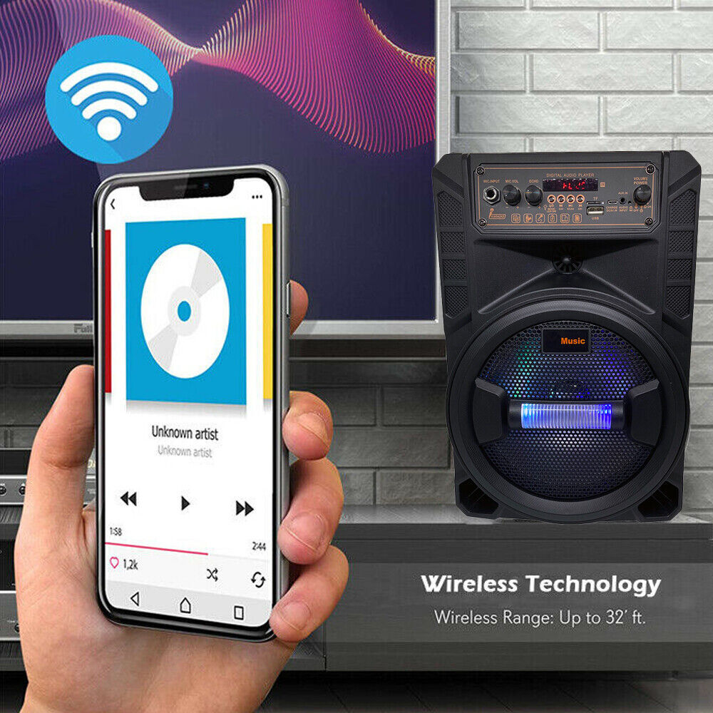 3000 Watts Wireless Portable Party Bluetooth Speaker With Microphone & Remote