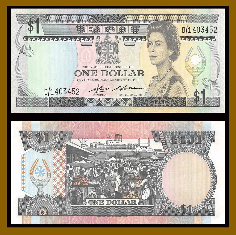 Fiji 1 Dollar, 1983 P-81 QE II VF