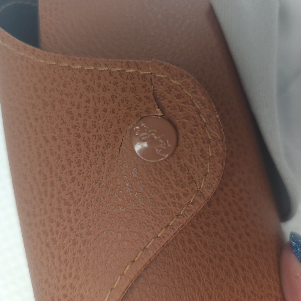 Ray Ban Leather Case Only Brown With Cleaning Cloth