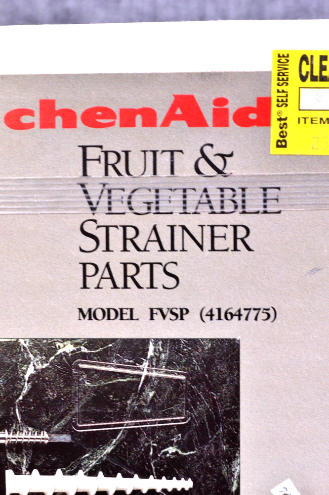 KitchenAid Stand Mixer Attachment Fruit & Vegetable Strainer Model FVSP