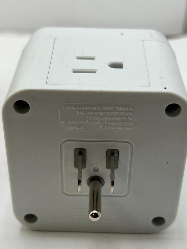 Transton Mini portable Cube Power Socket Model MF01, Rated Power 110V-240V, USB