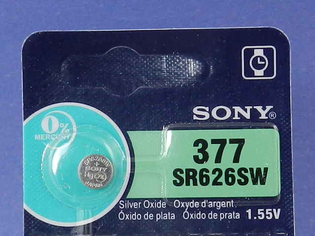 Sony 377  SR626SW  Watch Battery  1Pc