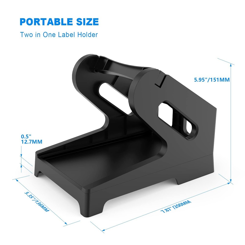Thermal Label Holder for Rolls and Fan-Fold Labels, Sticker Roll Holder Work ...