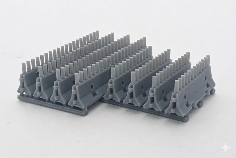 HO Scale K Rails with View Blockers