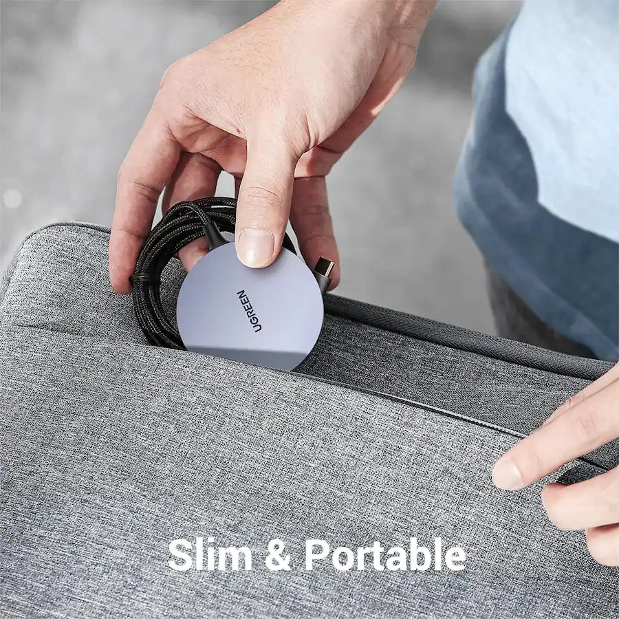 UGREEN - Magflow Magnetic Wireless Charger for iPhone Series Magsafe Compatible
