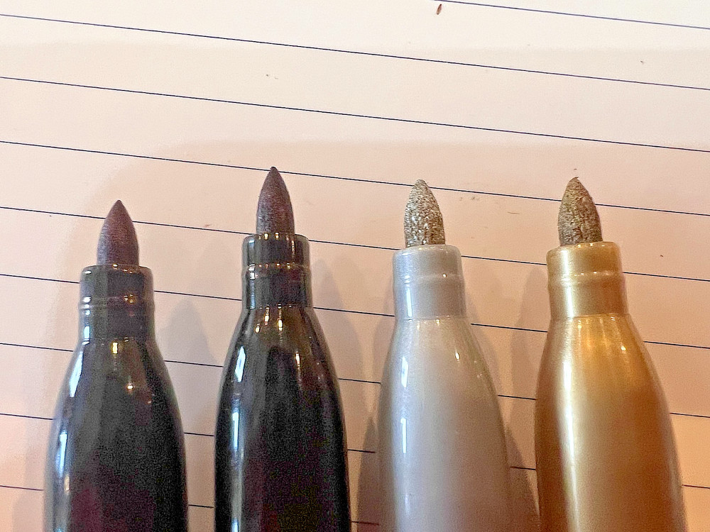 Milwaukee INKZALL Fine Point Marker Bundle Black, Gold, Silver 6-Pack