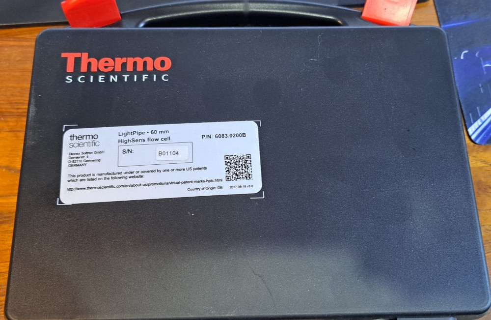 Thermo Scientific Light Pipe Flow Cell, 60mm, High Sensitivity 6083.0200B