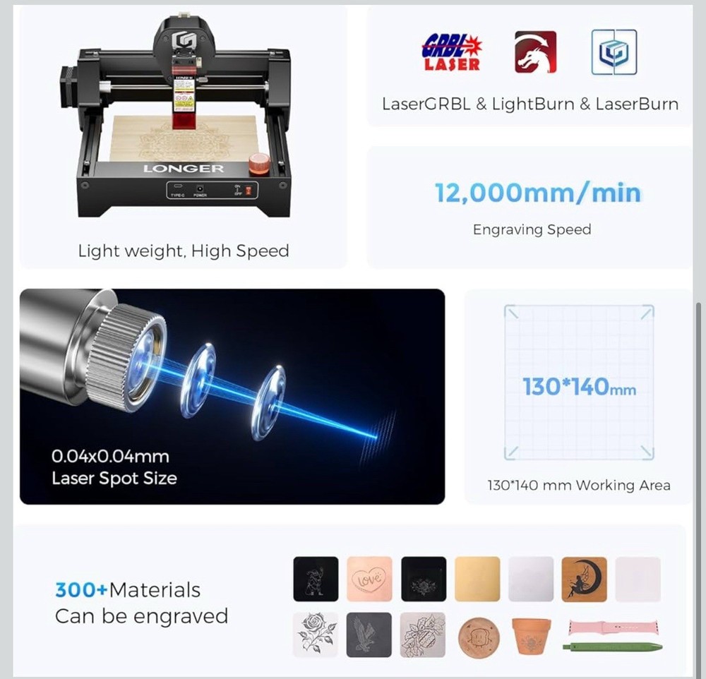 Longer Ray 5 3500mw Engraving Machine