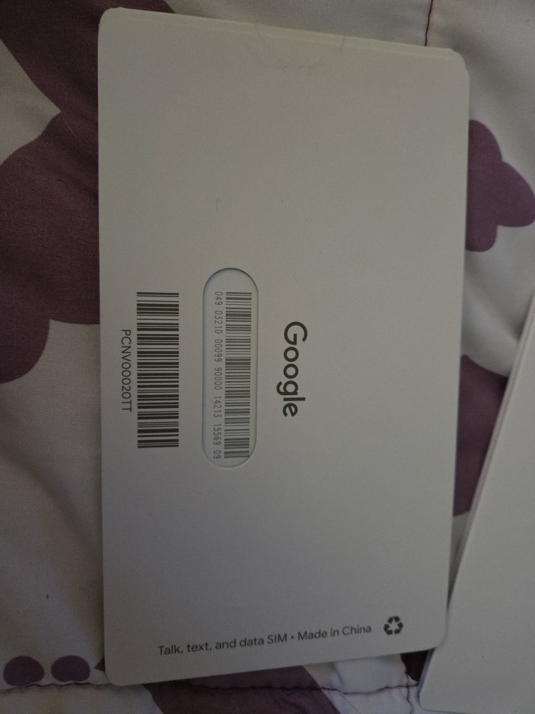 Google Fi SIM Card Talk, Text, Data B73