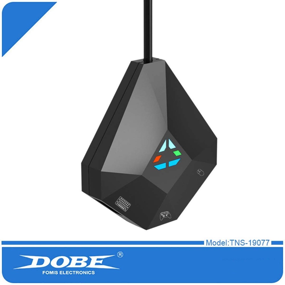 Dobe NS-Switch PS4 PS3 Game Keyboard and Mouse Adapter for PS4, PS3, black