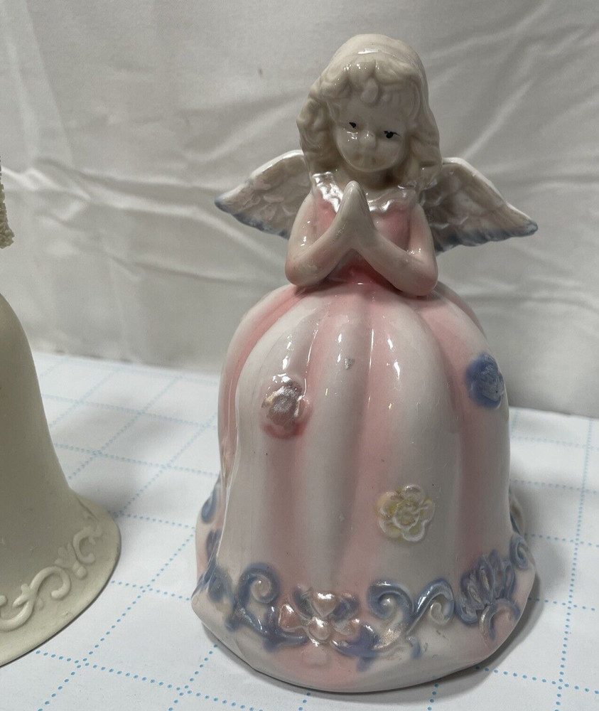 3 Angel Bell Figurines