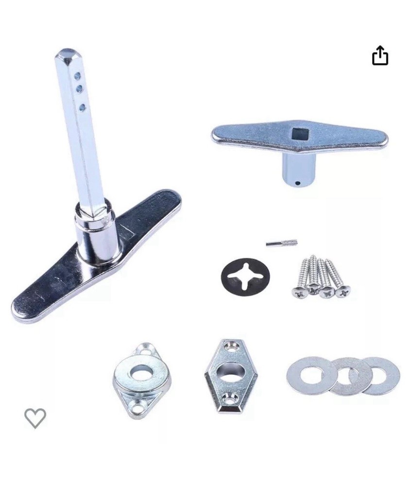 Garage Door Lock Dummy T Handle Set.