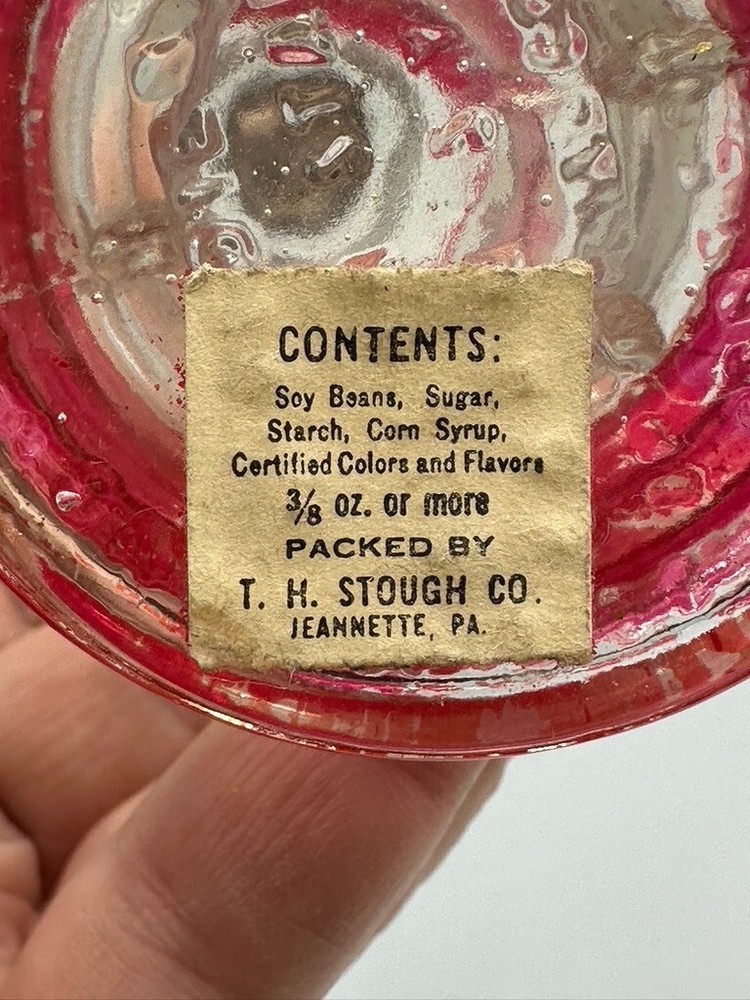1940s LANTERN Figural VICTORY GLASS Co CANDY CONTAINER A&E 403 Vintage