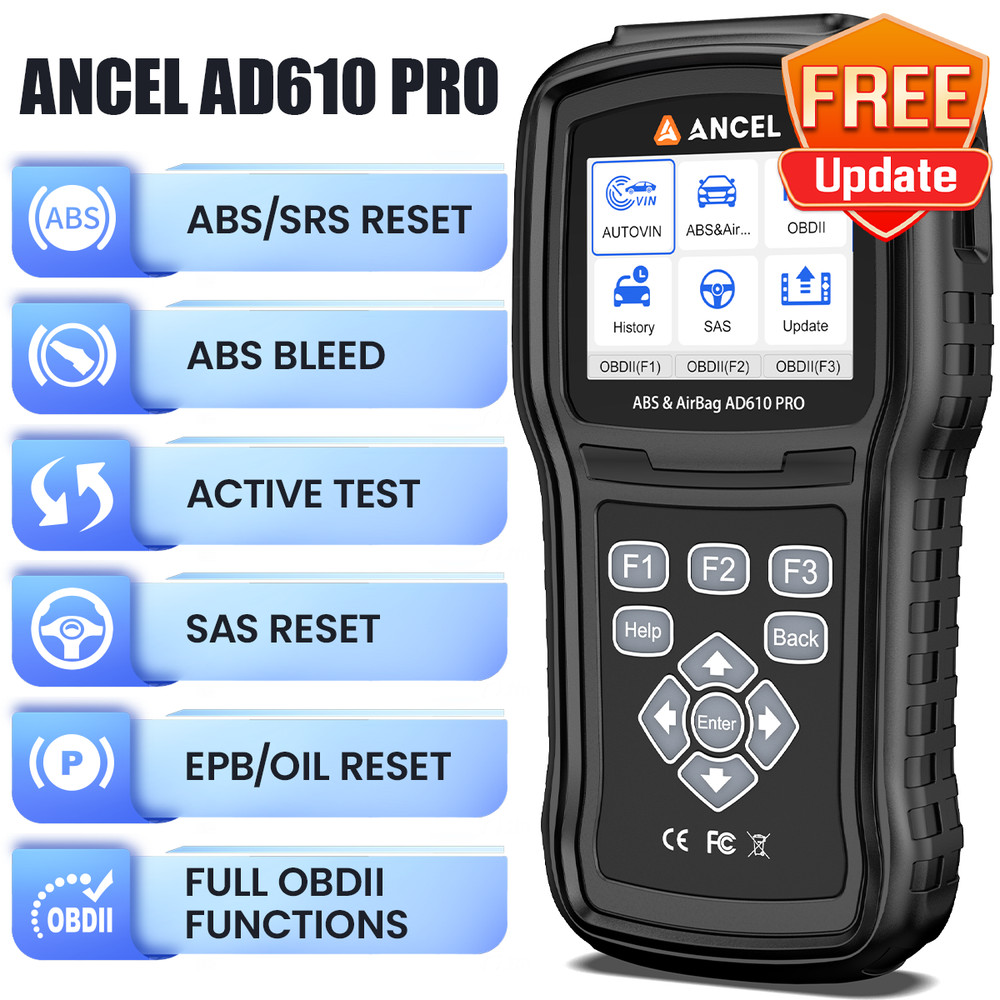 ANCEL AD610 PRO Fit For Land Rover Code Reader Bi-Directional Diagnostic Tool US